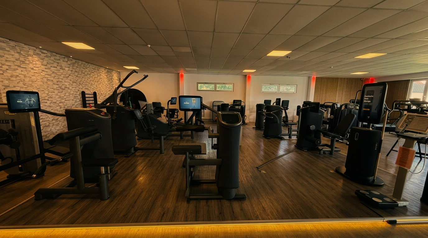 Trainingsfläche bei 100% Fitness Linden mit Premium EGYM Smart Gym Geräten